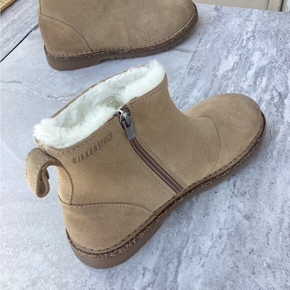 Birkenstock Melrose Shearling Ginger Boots Regular new size 6 - Picture 4 of 7
